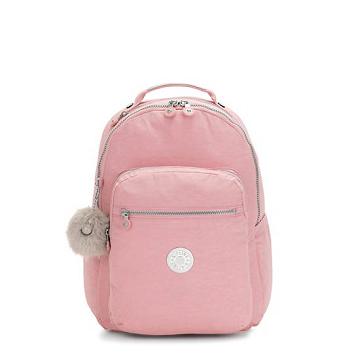 Kipling Seoul Large 15" Backpack Laptop Táska Rózsaszín Rózsaszín | HU 1651AH